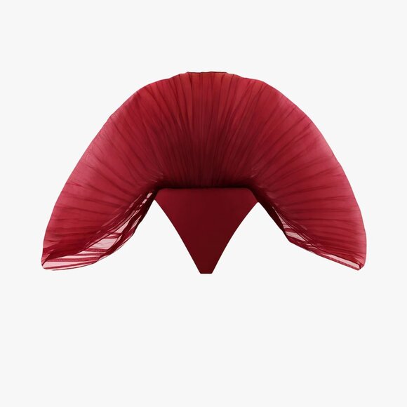 Andrea Iyamah Sombra Bodysuit in Wine - Picture 5 of 6